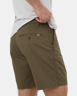 Tentree 7" Twill Latitude Short -Tentree Sales Store Green Mens Organic Cotton Twill Shorts TCM5179 0012 4