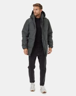 Tentree Parka Puffer Jacket -Tentree Sales Store Green Water Repellent Hooded Puffer Parka TCM5448 2277 1