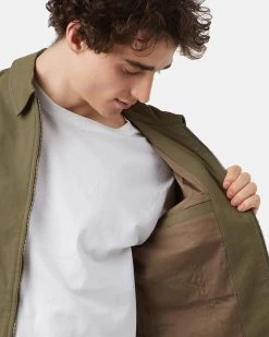 Tentree Harrington Jacket -Tentree Sales Store GreenMen sOrganicCottonJacketTCM4274 0012 50975 3