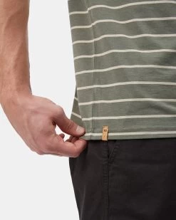 Tentree Stripe Relaxed T-Shirt -Tentree Sales Store GreenMen sStripedShortSleeveTee TCM4823 2394 37983 3