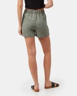 Tentree Linen Offshore Short -Tentree Sales Store GreenWomen sHigh WaistedLeggings TCW3211 1480 3
