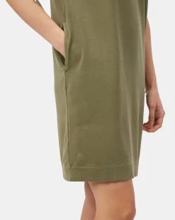Tentree French Terry Shortsleeve Dress -Tentree Sales Store GreenWomen sOrganicFrenchTerrySweaterDress TCW4808 0012 28720 4