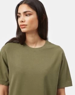 Tentree French Terry Shortsleeve Dress -Tentree Sales Store GreenWomen sOrganicFrenchTerrySweaterDress TCW4808 0012 28720 5