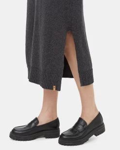 Tentree Highline Turtleneck Maxi Dress -Tentree Sales Store Grey Organic Cotton Turtleneck Maxi Dress TCW5367 0812 2