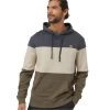 Tentree M TreeFleece Blocked Reynard Hoodie (Graphite/Pale Oak/Tundra)