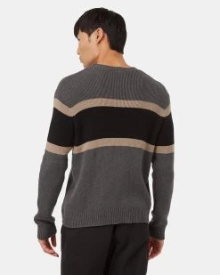 Tentree Highline Ribbed Blocked Crew -Tentree Sales Store Multi Organic Cotton Color Block Sweater TCM5427 2945 5