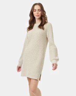 Tentree Highline Crew Neck Dress 7 Tentree Highline Crew Neck Dress -Tentree Sales Store Oatmeal Women s Cotton Sweater Dress TCW5905 2873 3