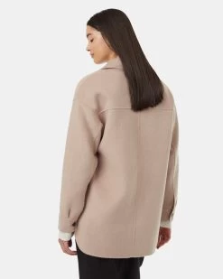 Tentree Wool Button Front Coat 6 Tentree Wool Button Front Coat -Tentree Sales Store Oatmeal Wool Button Front Coat TCW5351 2906 2