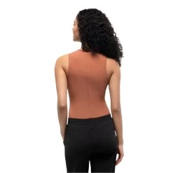 Tentree W Haines Tank (Clay Tile) -Tentree Sales Store Orange High Neck Slim Fit Quick dry Tank Top TCW5849 3438 3