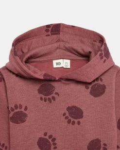 Tentree Kids Treefleece Bear Paw Hoodie -Tentree Sales Store Red Kids Fleece Graphic Hoodie KCU4843 2160 35078 1