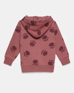 Tentree Kids Treefleece Bear Paw Hoodie -Tentree Sales Store Red Kids Fleece Graphic Hoodie KCU4843 2160 35078 2