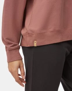 Tentree French Terry Oversized Crew -Tentree Sales Store Red Womens Organic Cotton Pullover Hoodie TCW4488 1366 4