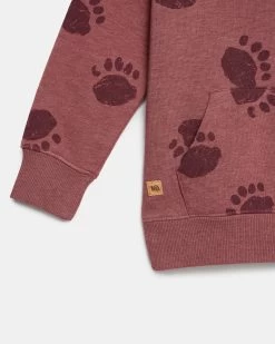 Tentree Kids Treefleece Bear Paw Hoodie -Tentree Sales Store RedKidsFleeceGraphicHoodie KCU4843 2160 3