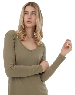 Tentree Regenerative Cotton Longsleeve (Deep Lichen Green) -Tentree Sales Store S4M8DTBQ PhotoRoom.png PhotoRoom