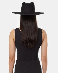 Tentree Taylor Felt Rancher Hat -Tentree Sales Store TAU5465 Black Recycled Wool Fedora Hat 5