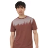 Tentree Men's Juniper T-Shirt (Mesa Red Heather/White)
