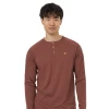 Tentree Men's TreeBlend Classic Henley Longsleeve (Mesa Red Heather)