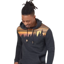 Tentree M Retro Juniper Hoodie (Meteorite Black Heather)