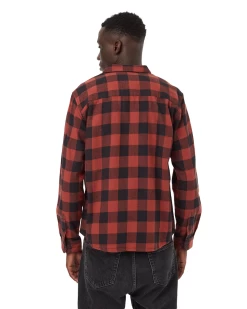 Tentree Kapok Flannel Shirt (Meteorite Black/Spiced Apple) -Tentree Sales Store TCM4546 2868 A 2 PhotoRoom.png PhotoRoom