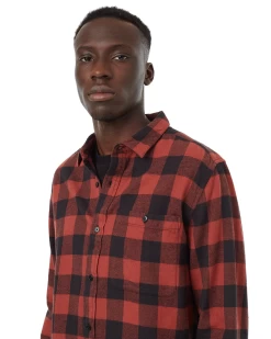 Tentree Kapok Flannel Shirt (Meteorite Black/Spiced Apple) -Tentree Sales Store TCM4546 2868 A 3 PhotoRoom.png PhotoRoom