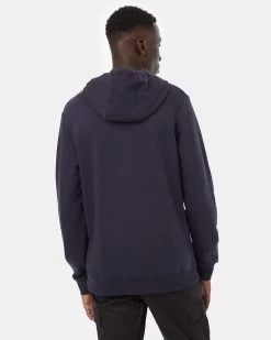 Tentree Collegiate Wolf Hoodie -Tentree Sales Store TCM5501 Blue Organic Cotton Embroidered Graphic Hoodie 2