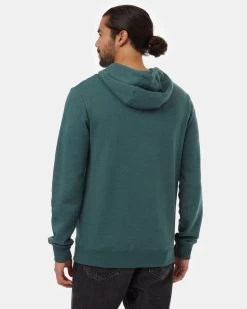 Tentree Recycled Logo Chest Hit Hoodie -Tentree Sales Store TCM5542 Blue Organic Cotton Graphic Hoodie 2