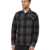 Tentree Heavy Weight Flannel Jacket (Meteorite Black/Urban Green)
