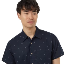 Tentree Men's Camper Mancos Shirt (Midnight Blue/Plaza Taupe)