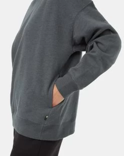 Tentree Treefleece Oversized Mock Neck 9 Tentree Treefleece Oversized Mock Neck -Tentree Sales Store TCW5650 Green Organic Cotton Mock Neck Oversized Fit Sweatshirt 4