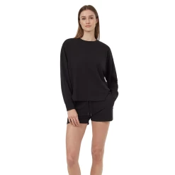 Tentree Women's SoftTerry Light Seamed Fleece (Meteorite Black) -Tentree Sales Store TCW5717 0164 A 1 Photoroom.png Photoroom