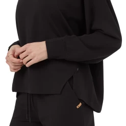 Tentree Women's SoftTerry Light Seamed Fleece (Meteorite Black) -Tentree Sales Store TCW5717 0164 A 4 Photoroom.png Photoroom