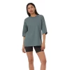 Tentree Women's Regenerative Cotton Oversized Shirt (Light Urban Green)