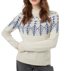 Tentree Highline Wool Intarsia Sweater (Pale Oak/Sodalite Blue/Purple Ash)