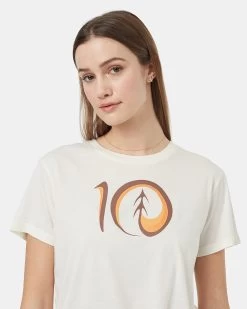 Tentree Artist Series Logo T-Shirt -Tentree Sales Store White Recycled Polyester Graphic T Shirt TCW4981 2481 2