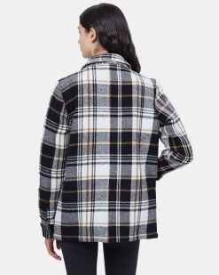 Tentree Flannel Utility Jacket -Tentree Sales Store White Women s Organic Cotton Shacket TCW2725 2061 45483 1