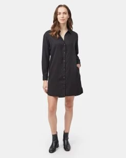 Tentree Oversized Shirt Dress -Tentree Sales Store Womens Loose Fit Mid Length Shirt Dress TCW3680 0164 4