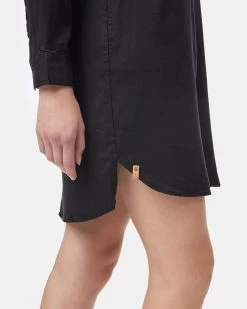 Tentree Oversized Shirt Dress -Tentree Sales Store Womens Loose Fit Mid Length Shirt Dress TCW3680 0164 6