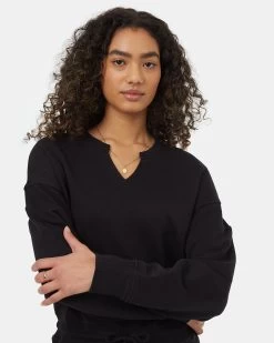 Tentree TreeTerry Dress -Tentree Sales Store black cotton dress TCW4950 0164 4