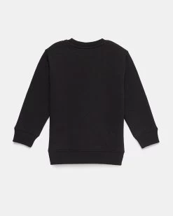 Tentree Kids Golden Forest Crew -Tentree Sales Store black cotton sweatshirt embroidered forest KCU5246 2142 4