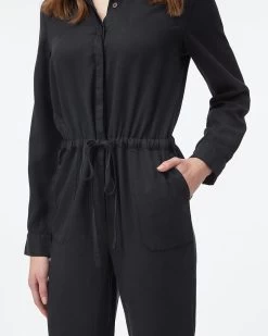 Tentree Tencel Jumpsuit -Tentree Sales Store black eco friendly jumpsuit TCW4527 0164 3