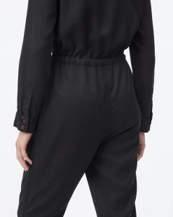Tentree Tencel Jumpsuit -Tentree Sales Store black eco friendly jumpsuit TCW4527 0164 6