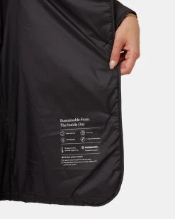 Tentree Quilted Cloud Shell Jacket -Tentree Sales Store black recycled polyester jacket TCW4528 0164 5