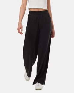 Tentree Tencel Wide Leg Pant -Tentree Sales Store black tencel pants TCW5005 0164 5