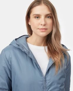 Tentree Cloudshell Padded Jacket -Tentree Sales Store blue eco friendly jacket TCW4648 2242 3