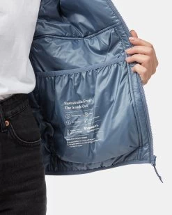 Tentree Cloudshell Padded Jacket -Tentree Sales Store blue eco friendly jacket TCW4648 2242 5