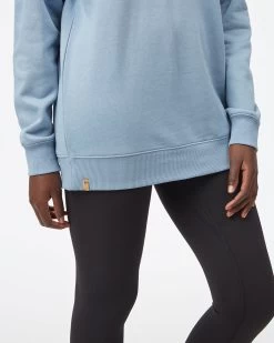 Tentree Nature's Healing Oversized Crew -Tentree Sales Store blue graphic relaxed sweatshirt TCW4558 2268 5