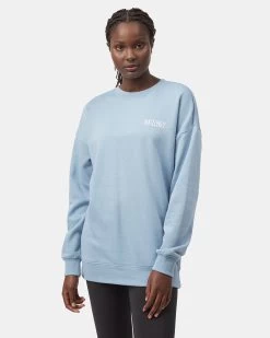 Tentree Nature's Healing Oversized Crew -Tentree Sales Store blue graphic relaxed sweatshirt TCW4558 2268 6