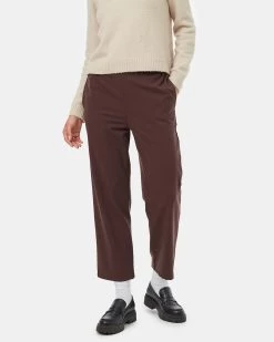 Tentree Bentley Repreve Trouser -Tentree Sales Store brown eco friendly high rise pants TCW5203 2270 5