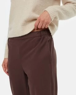 Tentree Bentley Repreve Trouser -Tentree Sales Store brown eco friendly high rise pants TCW5203 2270 7