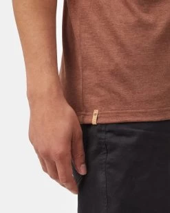 Tentree Support Your Local Planet T-Shirt -Tentree Sales Store brown graphic tshirt TCM4616 2278 4